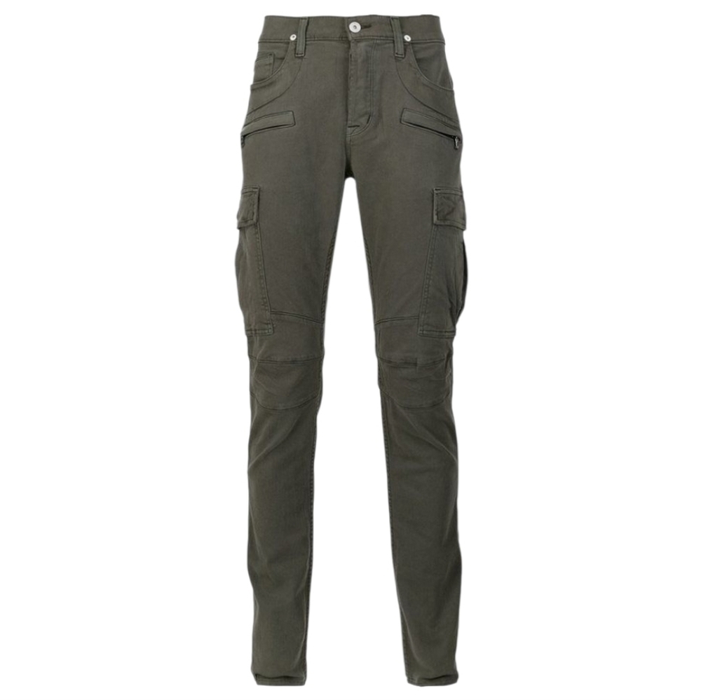 Hudson greyson biker olive Gray skinny cotton button fly cargo jeans Pants 34